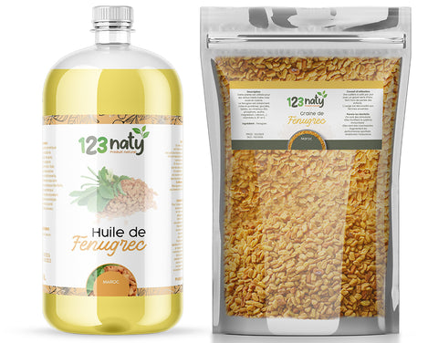 Pack 1L Huile de Fenugrec & 1kg Graine de Fenugrec